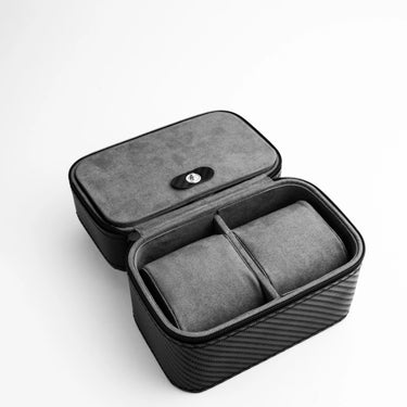 Xeric Two Watch Carbon Fiber Black Travel Case